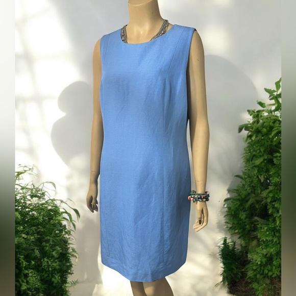 Laura Scott Blue Midi Dress - Picture 1 of 10